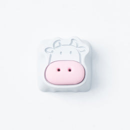 Cute Cows Aluminum Alloy Artisan Keycap