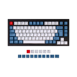 Juego de teclas PBT OEM Dye-Sub ISO Q1 y Q1 Pro y V1 y K2 y K2 Pro - Azul