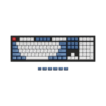 ISO y ANSI Q3 y Q4 y Q4 Pro y Q6 y Q6 Pro y V3 y V4 y V6 y K8 y K8 Pro OEM Dye-Sub PBT Juego de teclas - Azul