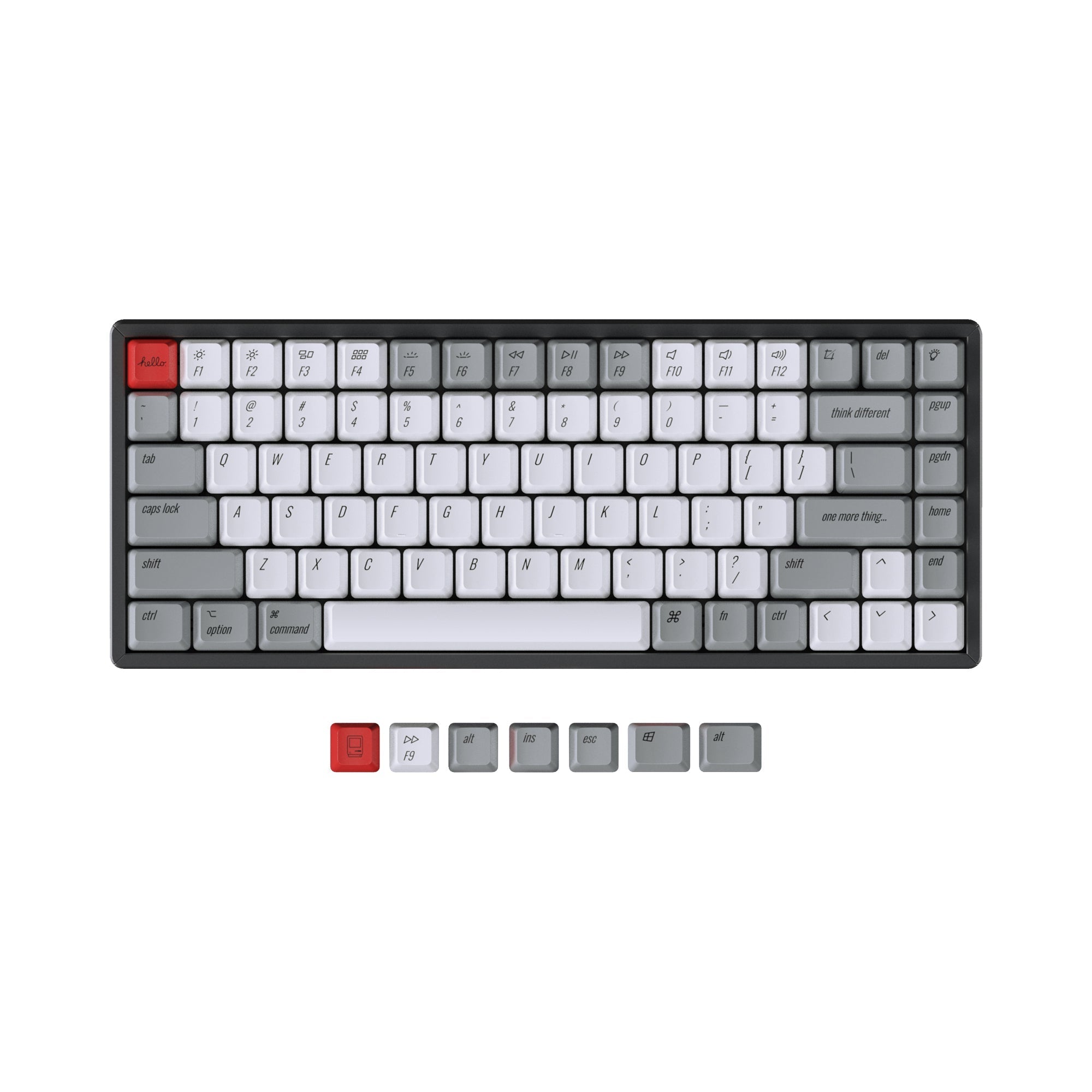 Juego de teclas retro PBT de perfil OEM Keychron