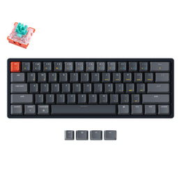 Keychron K12 60% compact hot-swappable wireless mechanical keyboard with aluminum frame for Mac and Windows with White RGB backlight Keychron Lava optical switch mint