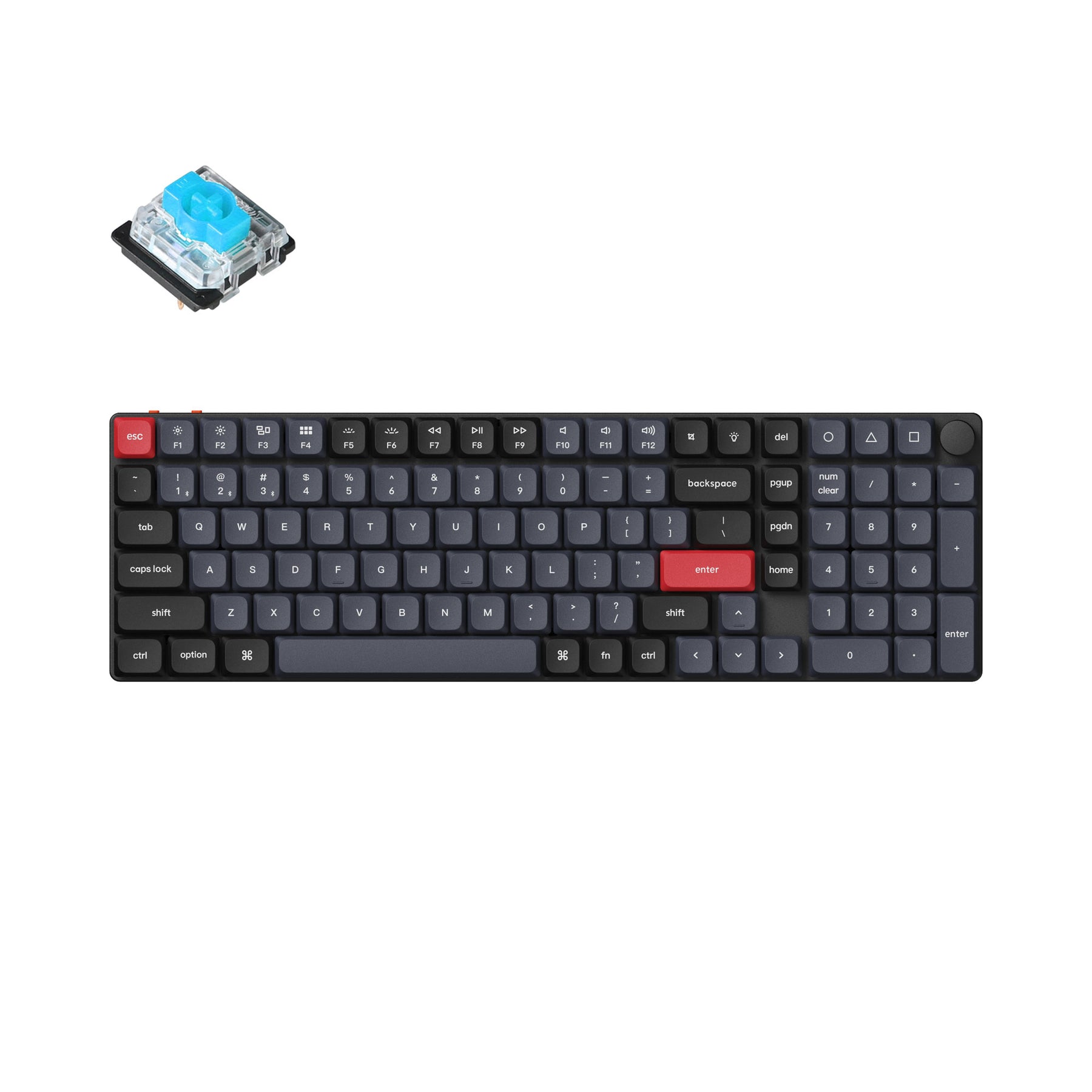 Teclado mecánico personalizado inalámbrico Keychron K17 Pro QMK/VIA (teclado ANSI de EE. UU.)