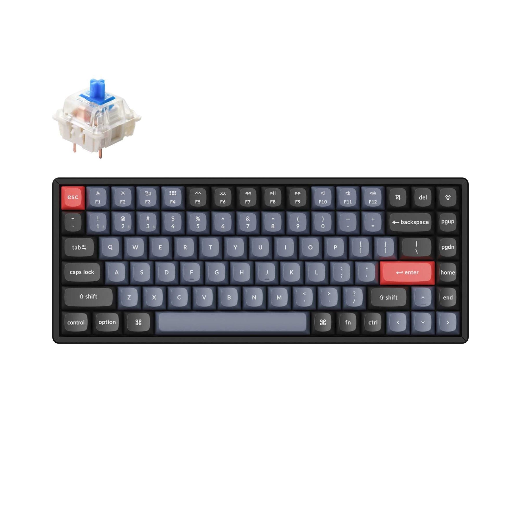 Keychron K2 Pro QMK/VIA Wireless Mechanical Keyboard (US ANSI Keyboard)