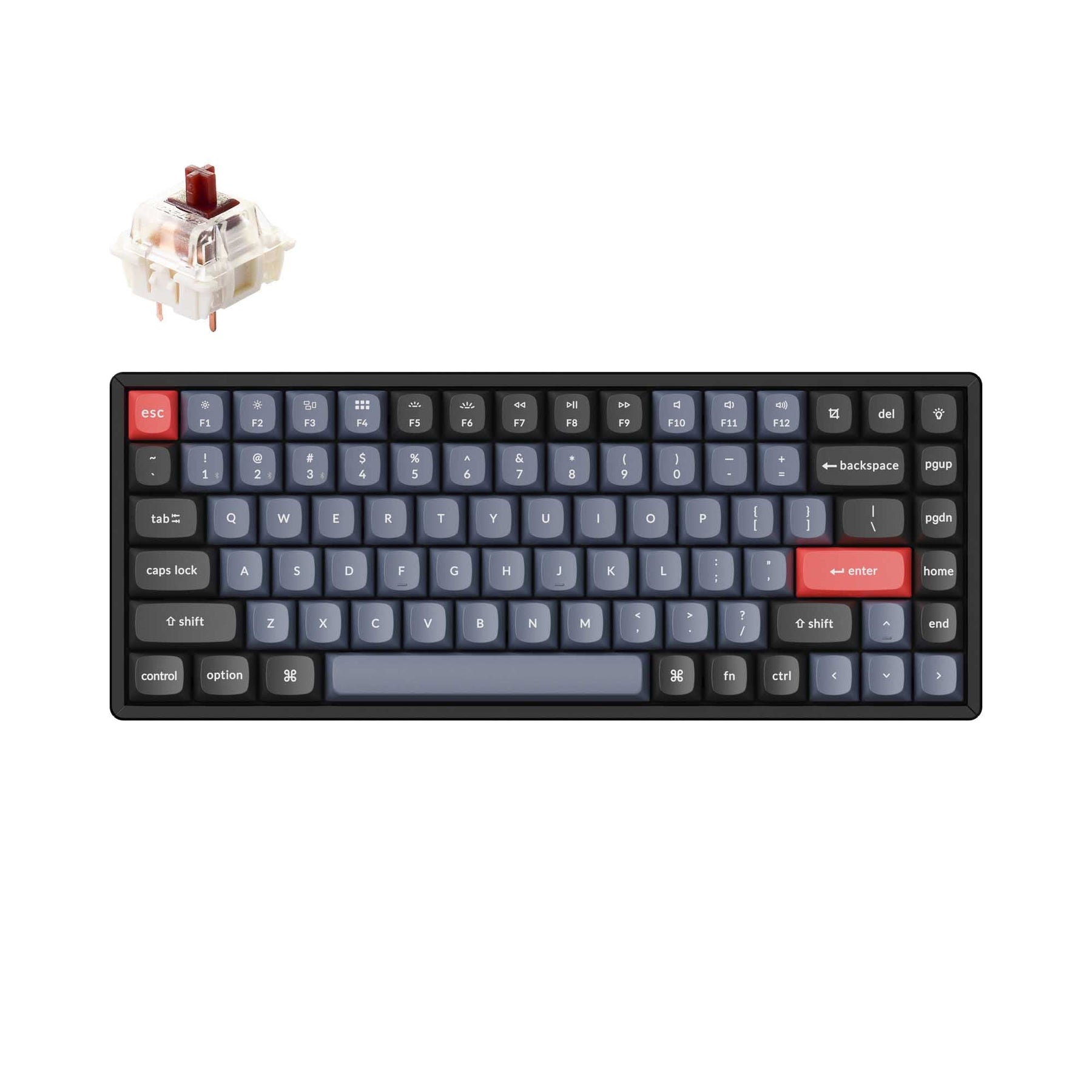 Keychron K2 Pro QMK/VIA Wireless Mechanical Keyboard (US ANSI Keyboard)