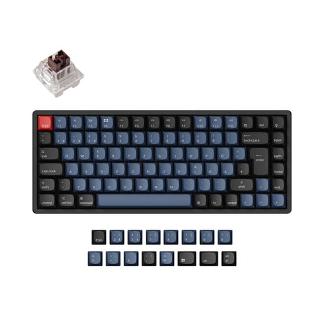 Colección de diseño ISO de teclado mecánico inalámbrico Keychron K2 Pro QMK/VIA