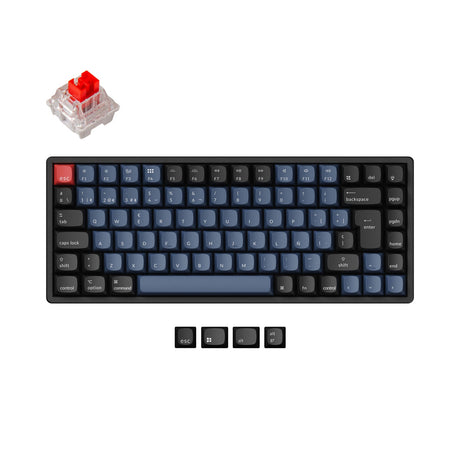 Colección de diseño ISO de teclado mecánico inalámbrico Keychron K2 Pro QMK/VIA