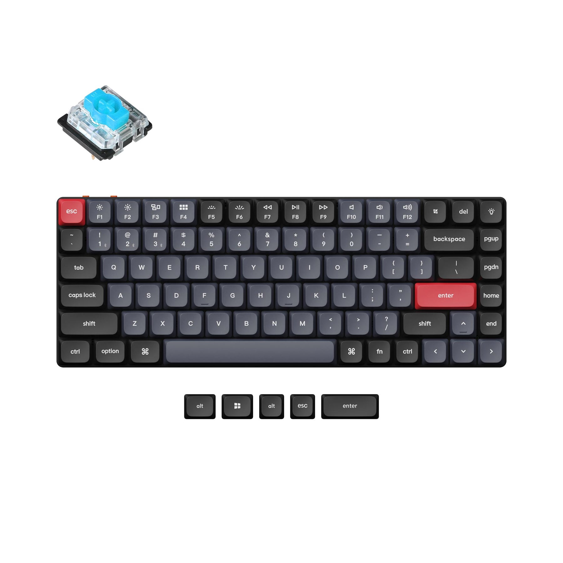 Keychron K3 Pro QMK/VIA Wireless Custom Mechanical Keyboard (US ASIN Keyboard)