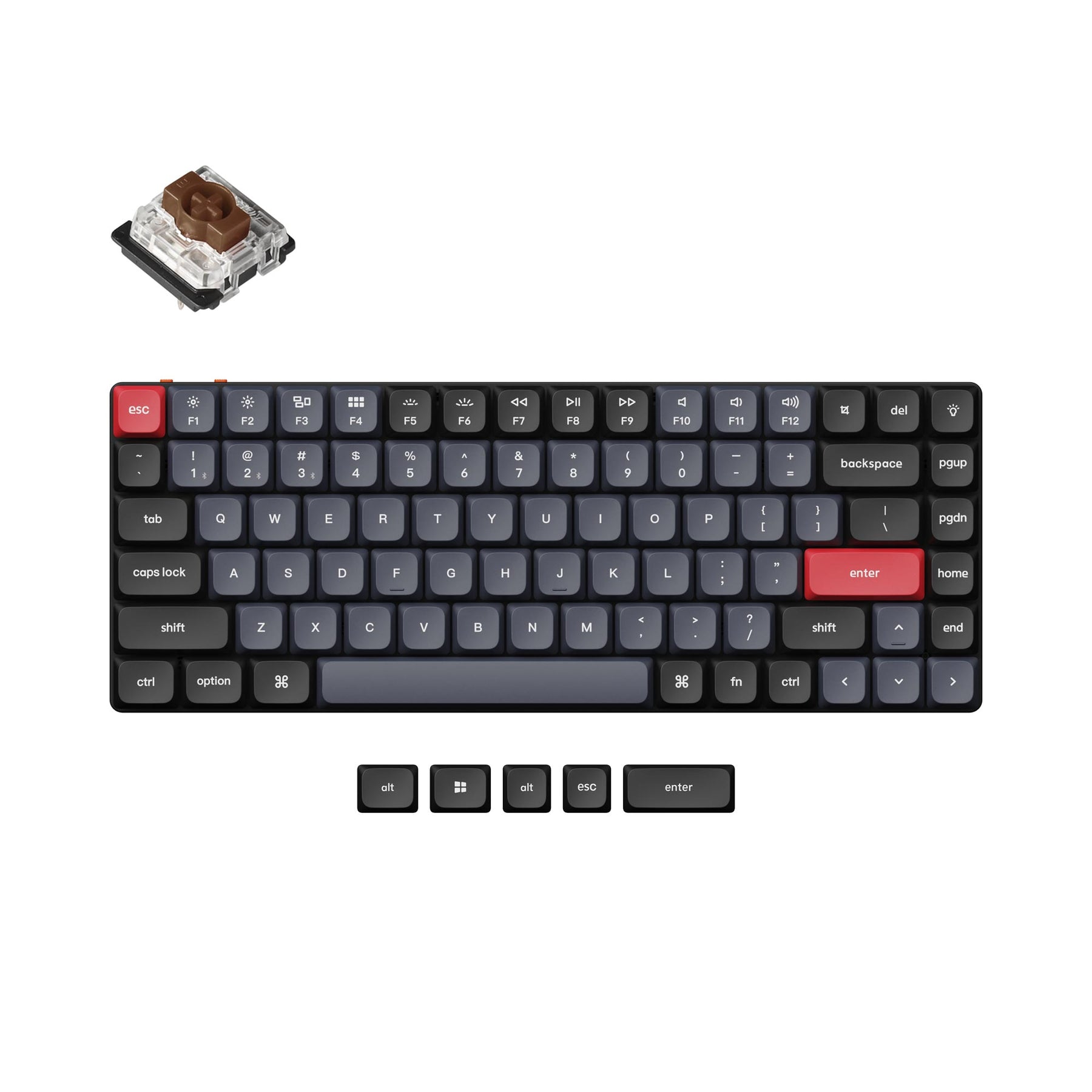 Keychron K3 Pro QMK/VIA Wireless Custom Mechanical Keyboard (US ASIN Keyboard)