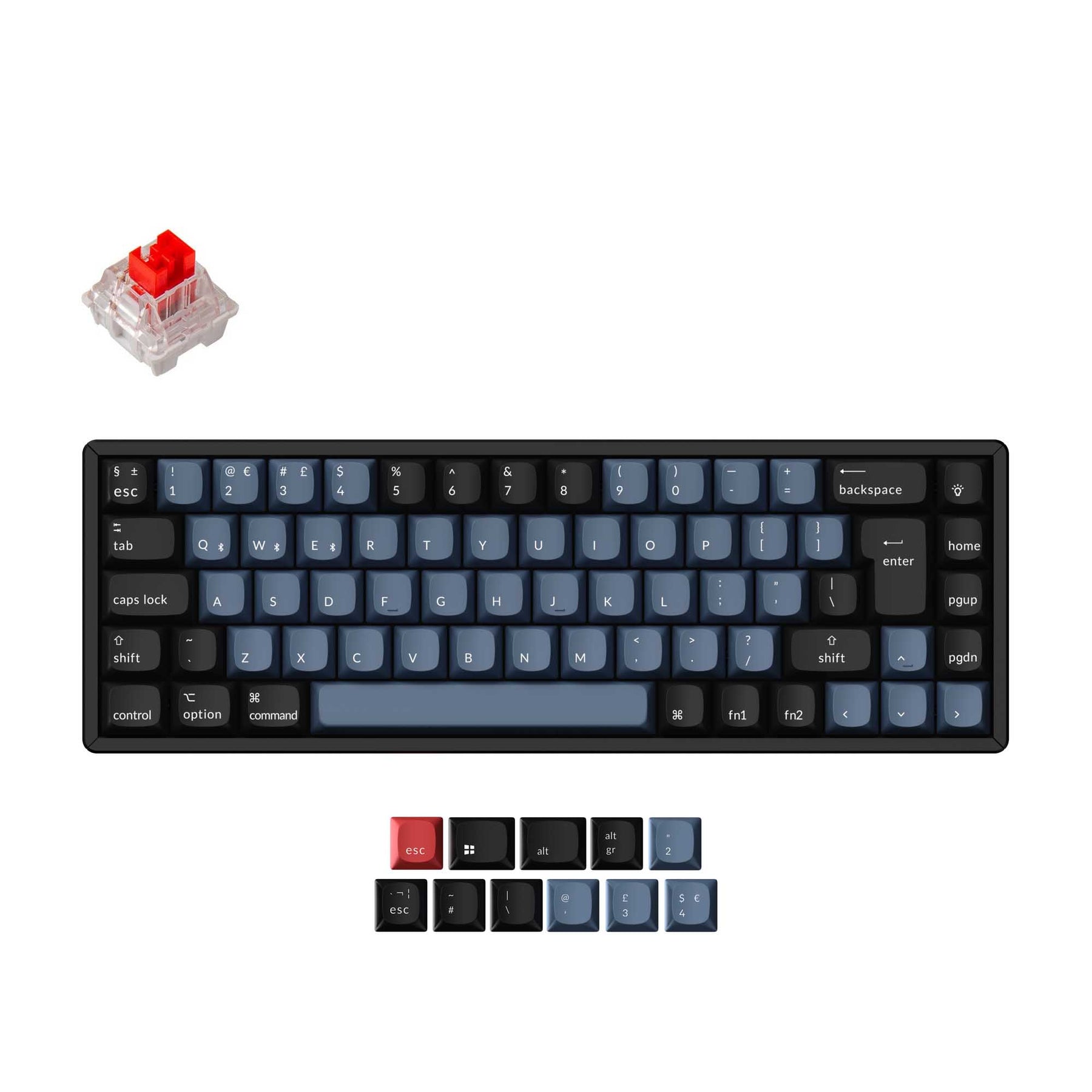 Colección de diseño ISO del teclado mecánico inalámbrico Keychron K6 Pro QMK/VIA