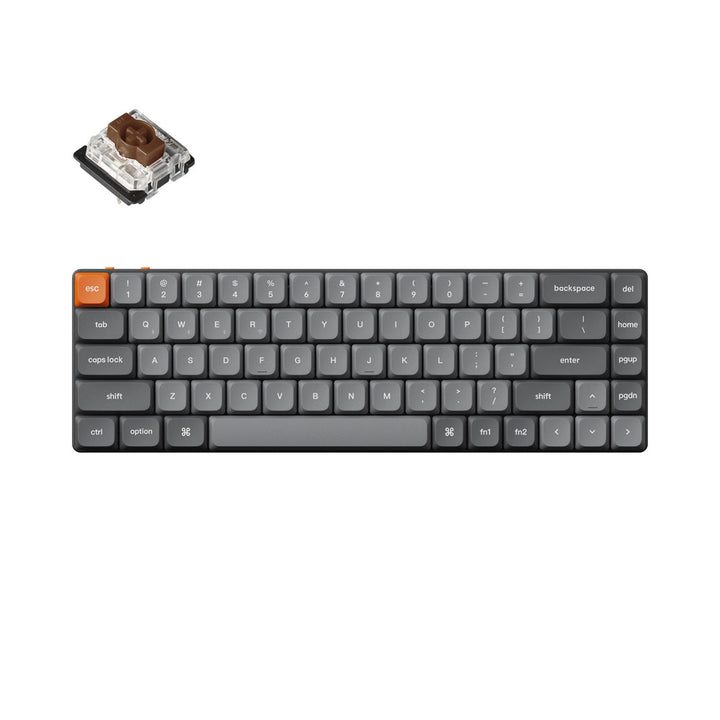 Teclado Mecánico Personalizado Inalámbrico Keychron K7 Max QMK/VIA (Teclado US ANSI)
