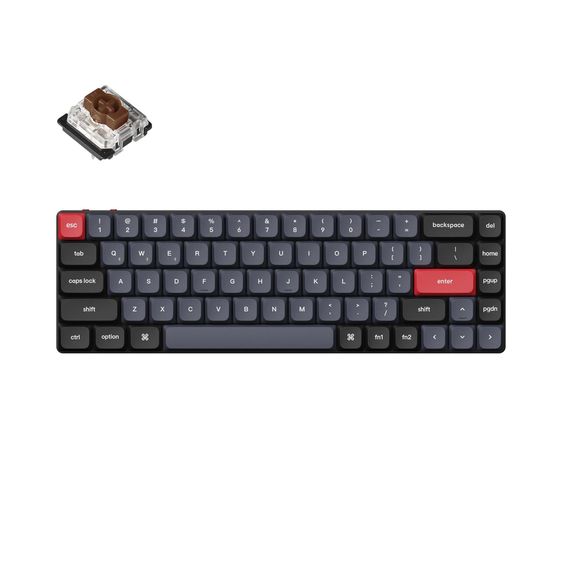 Keychron K7 Pro QMK/VIA Wireless Custom Mechanical Keyboard (US ASIN Keyboard)