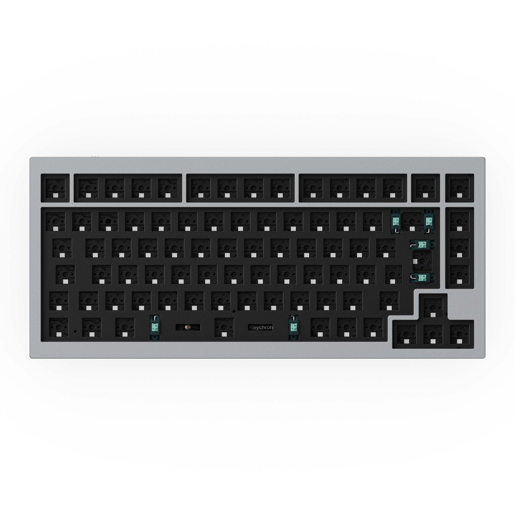 Keychron-Q1-75-percent-QMK-Custom-Mechanical-Keyboard-version-2-barebone-ISO-grey