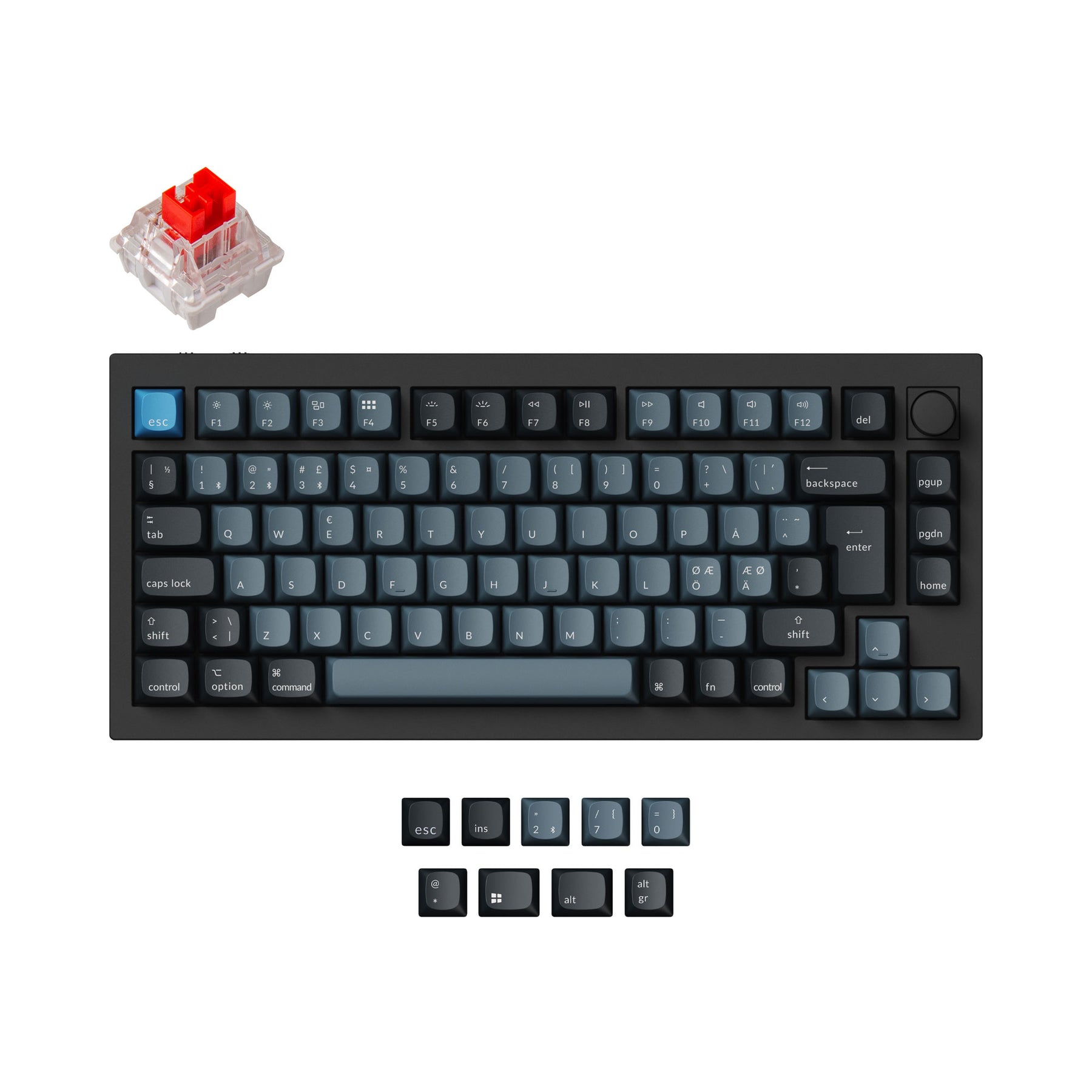 Keychron Q1 Pro QMK/VIA Wireless Custom Mechanical Keyboard ISO Layout Collection