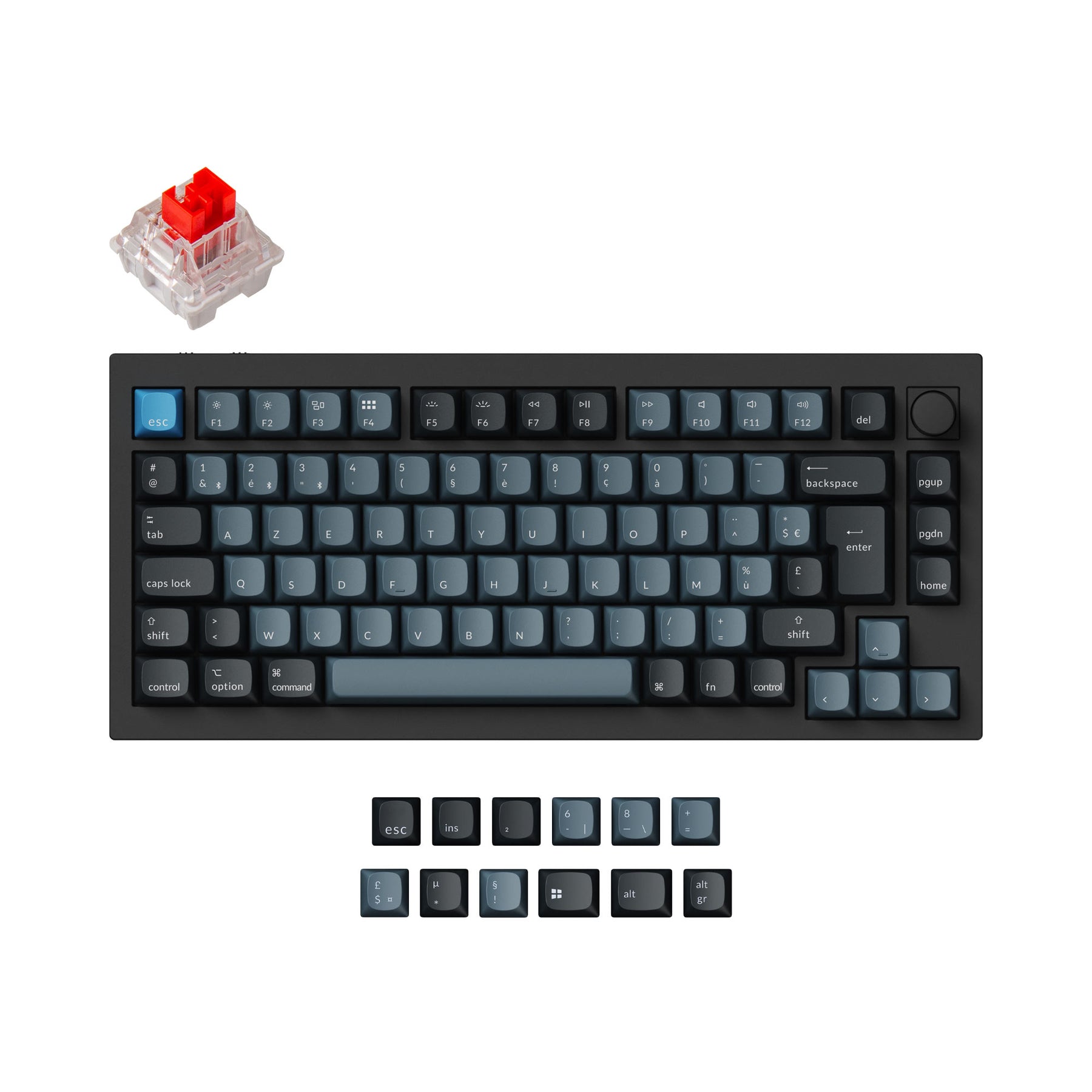 Keychron Q1 Pro QMK/VIA Wireless Custom Mechanical Keyboard ISO Layout Collection