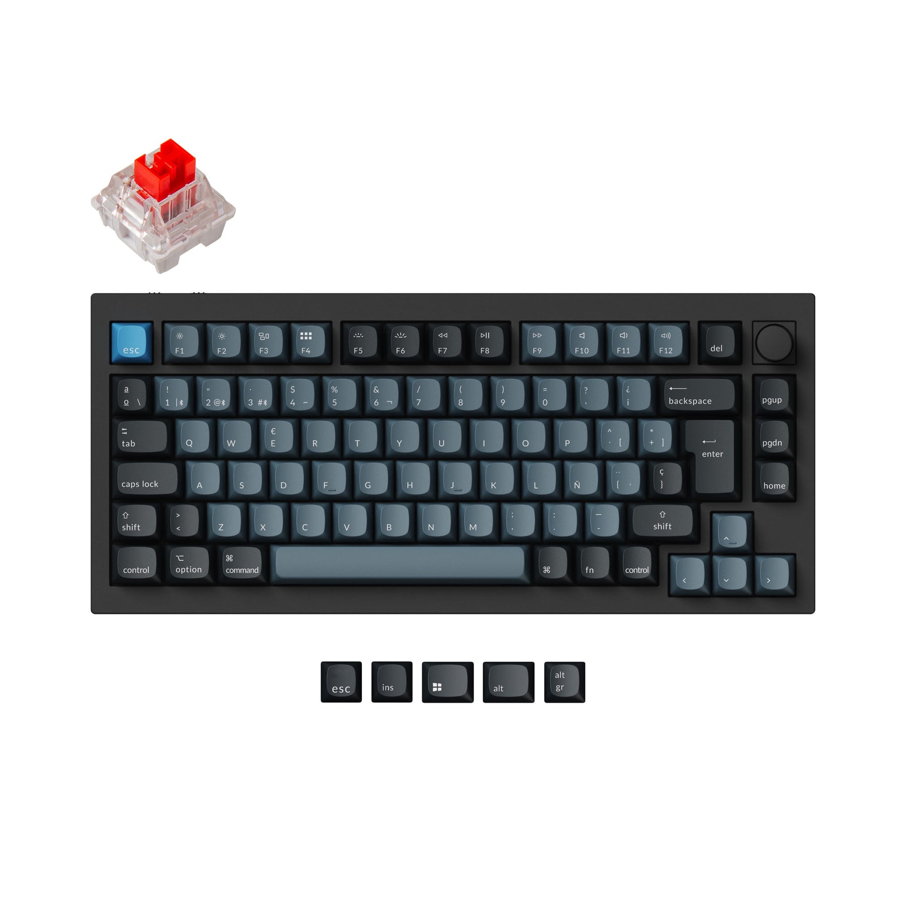 Keychron Q1 Pro QMK/VIA Wireless Custom Mechanical Keyboard ISO 