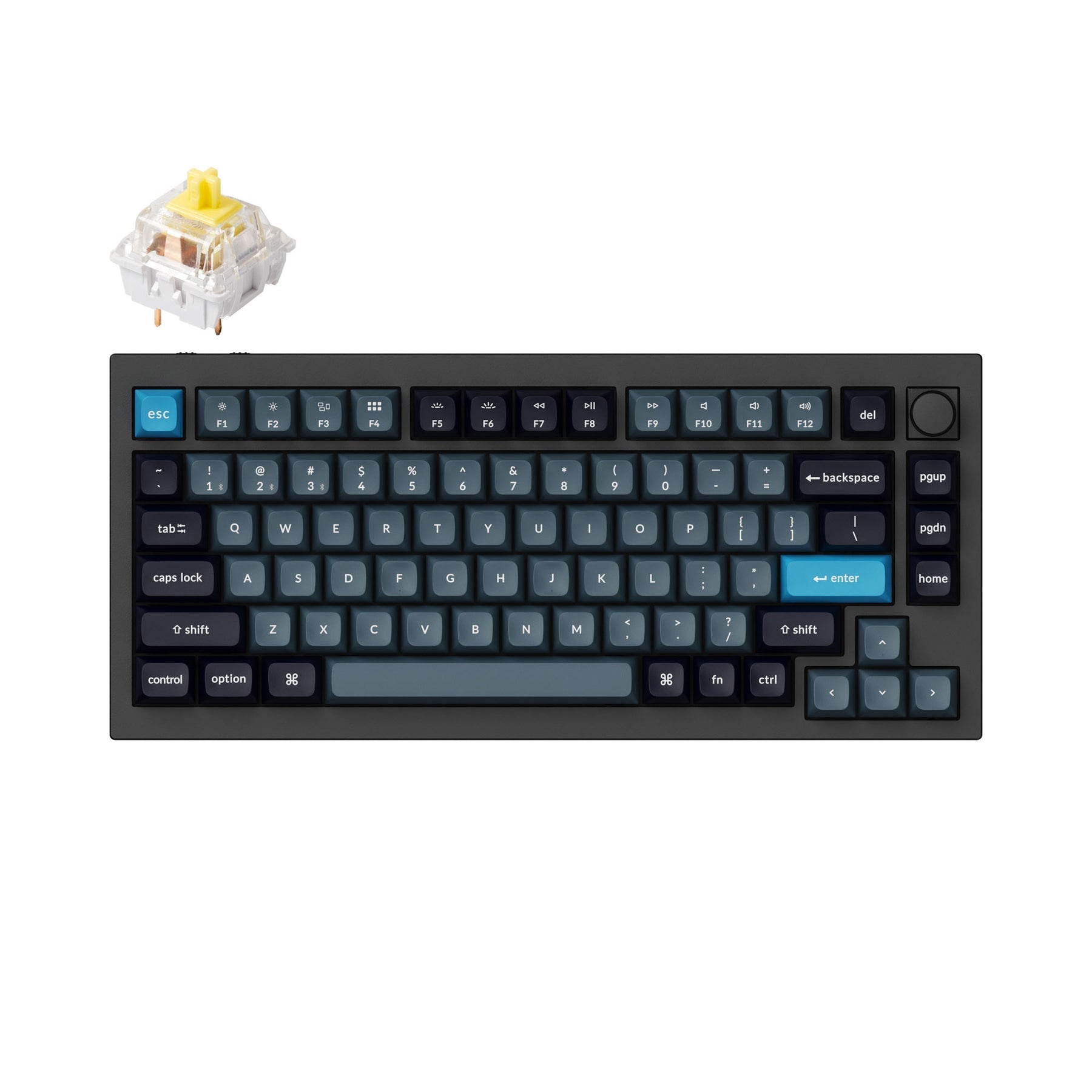 Teclado mecánico personalizado inalámbrico Keychron Q1 Pro QMK/VIA (teclado ANSI de EE. UU.)