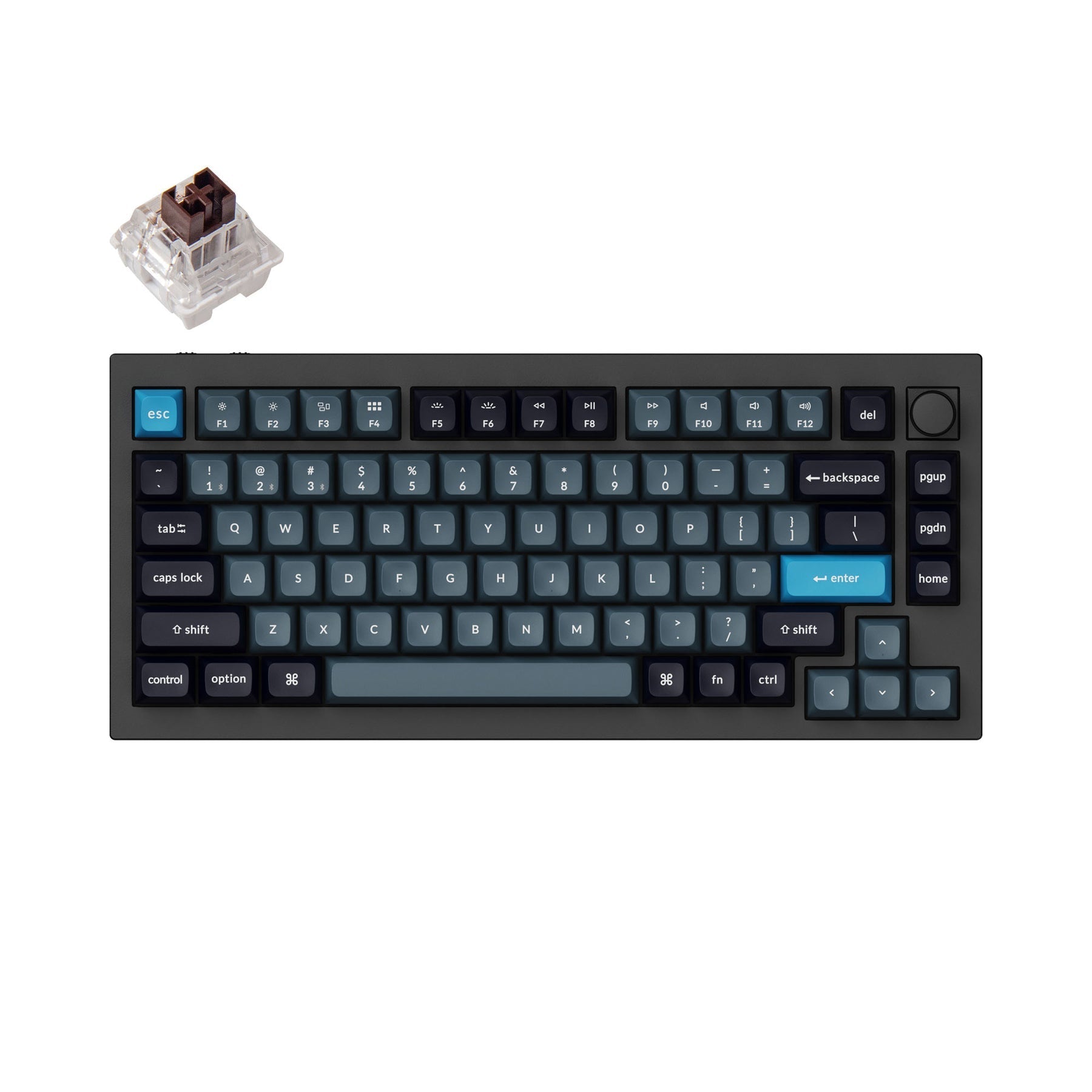 Teclado mecánico personalizado inalámbrico Keychron Q1 Pro QMK/VIA (teclado ANSI de EE. UU.)