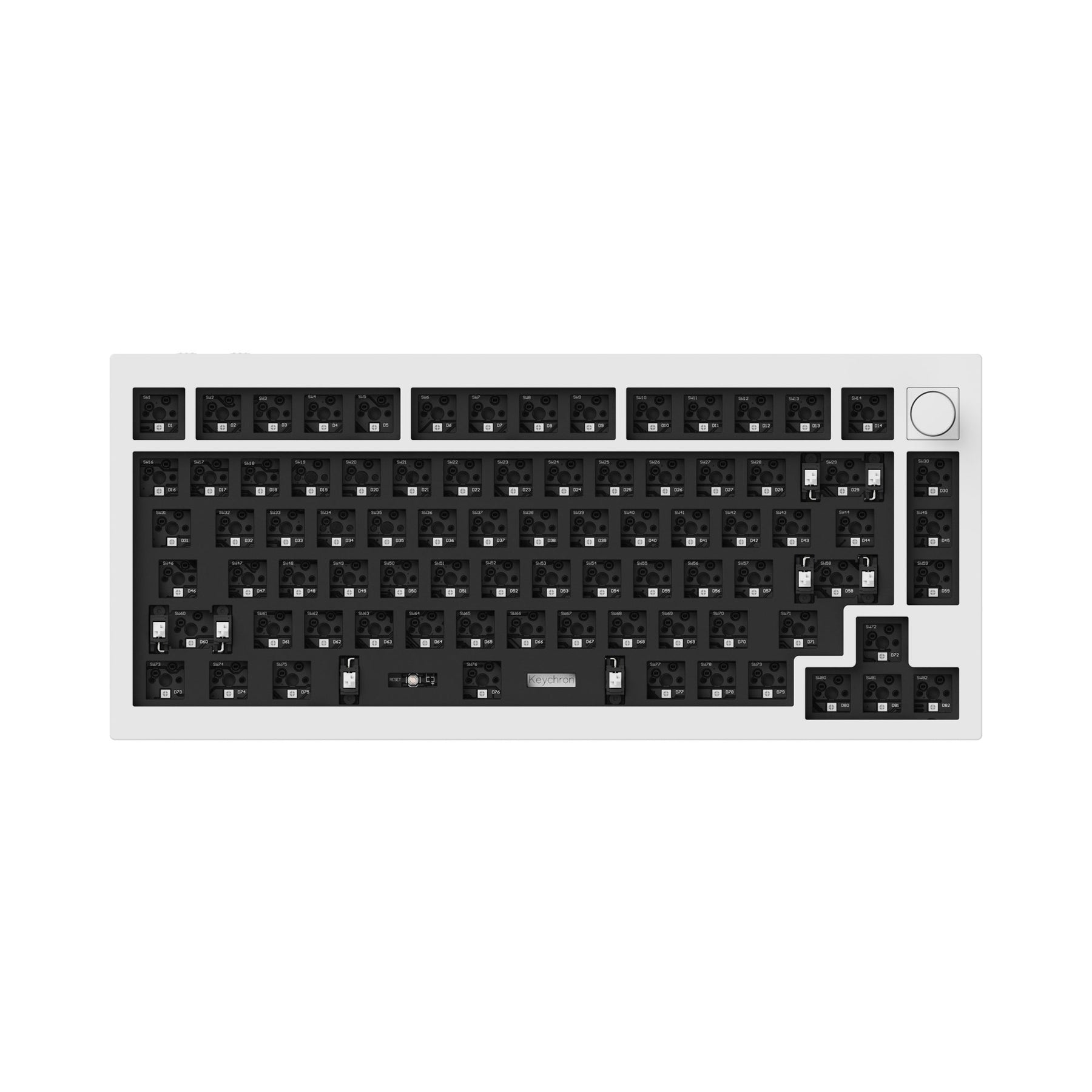 Teclado mecánico personalizado inalámbrico Keychron Q1 Pro QMK/VIA (teclado ANSI de EE. UU.)