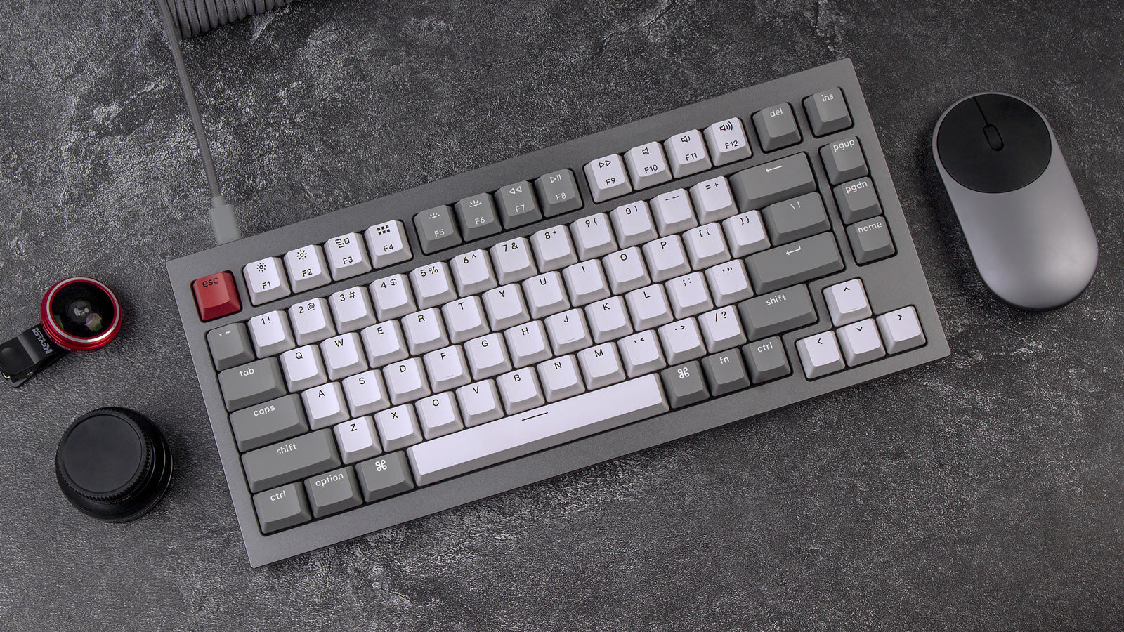 Keychron Q1 QMK/VIA Custom Mechanical Keyboard - Grey