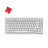 Keychron Q1 QMK/VIA Custom Mechanical Keyboard - white with Gateron Phantom red switch