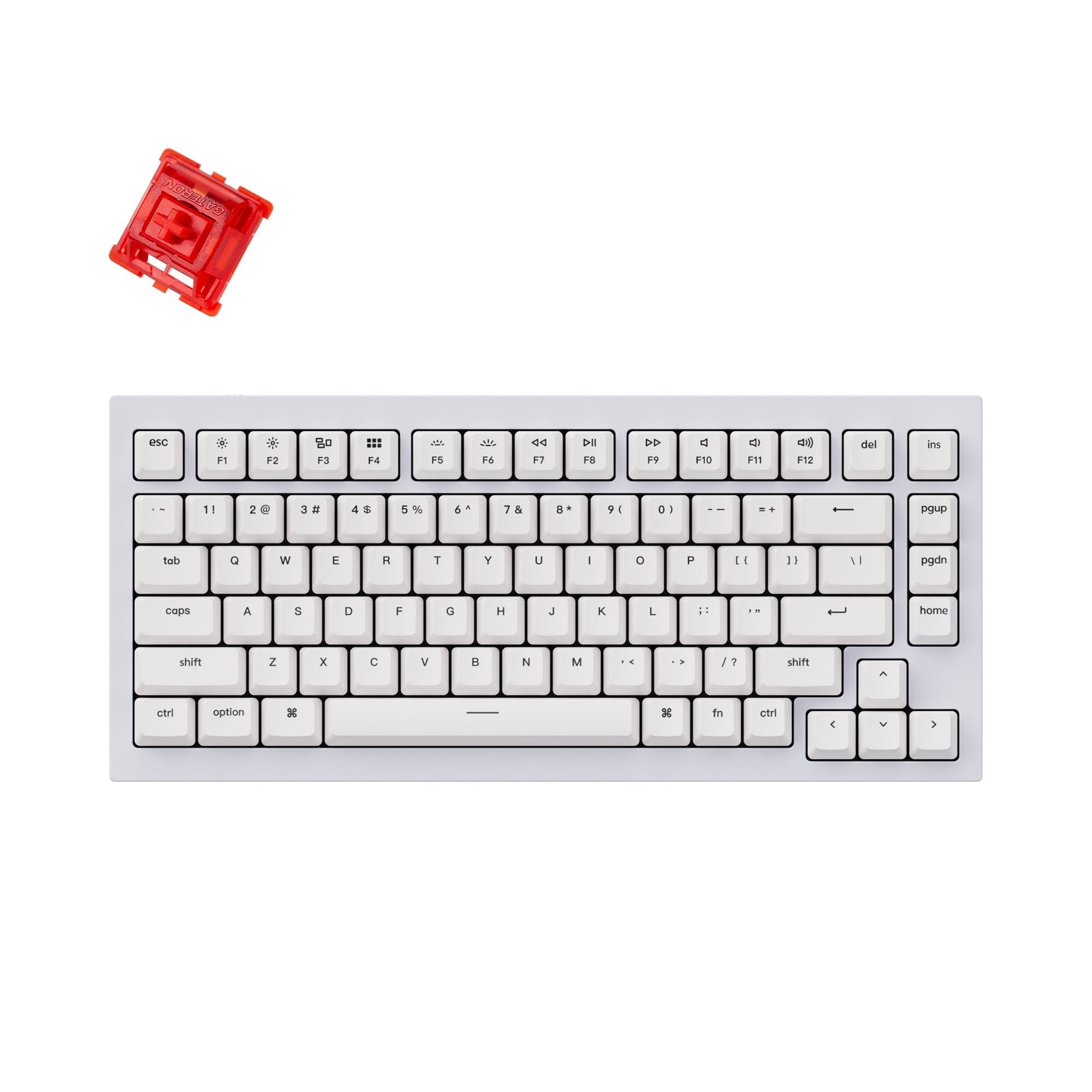 Keychron Q1 QMK Custom Mechanical Keyboard (US ANSI Keyboard)