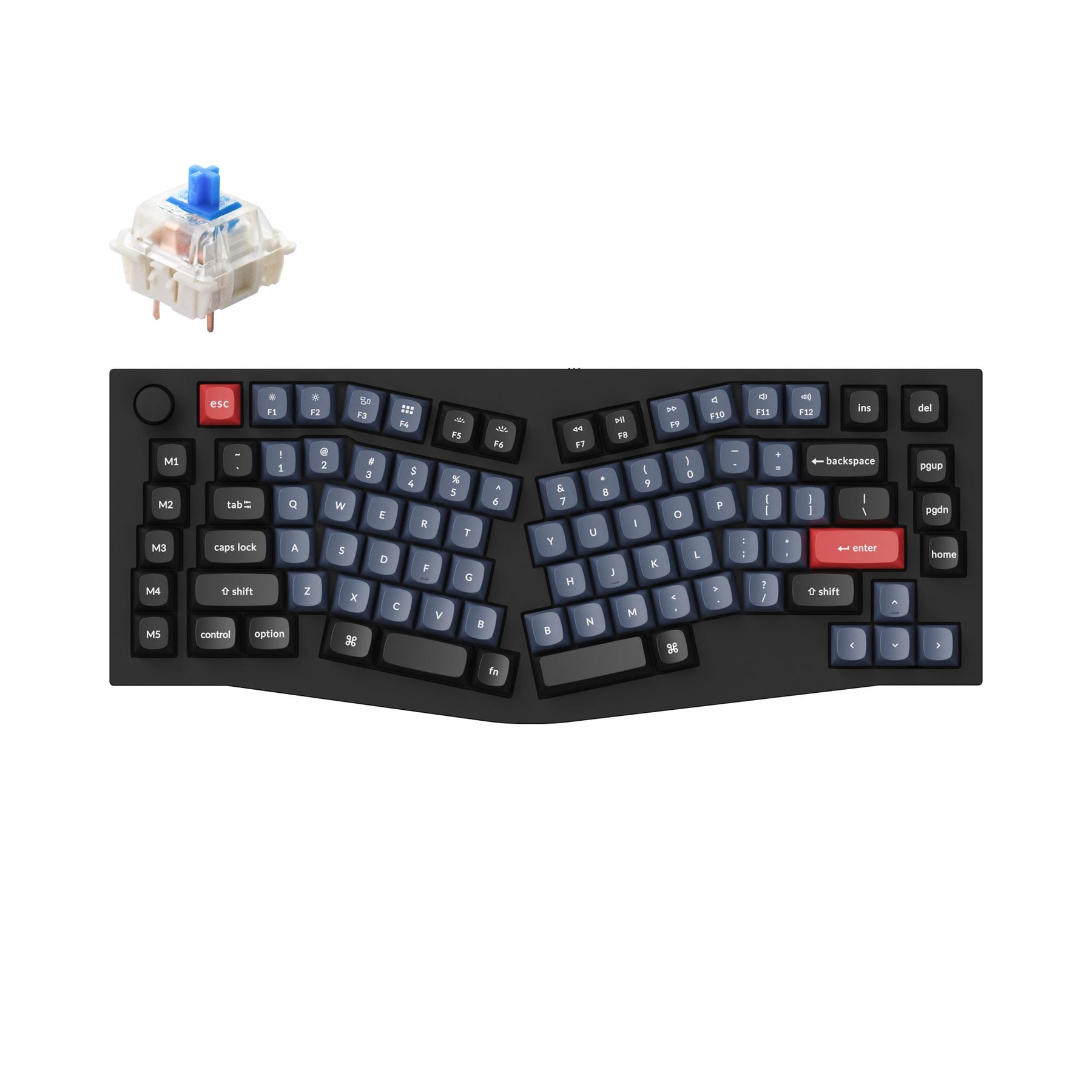 Keychron Q10 (Alice Layout) QMK Custom Mechanical Keyboard (US ANSI Keyboard)