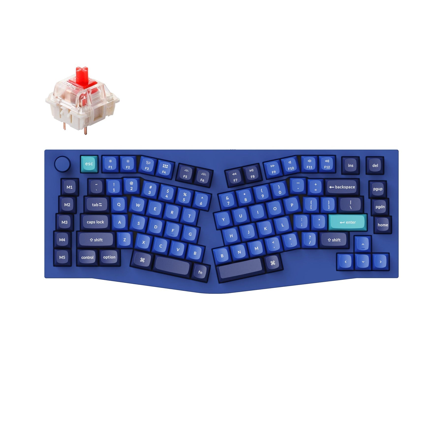 Keychron Q10 (Alice Layout) QMK Custom Mechanical Keyboard (US ASIN Keyboard)