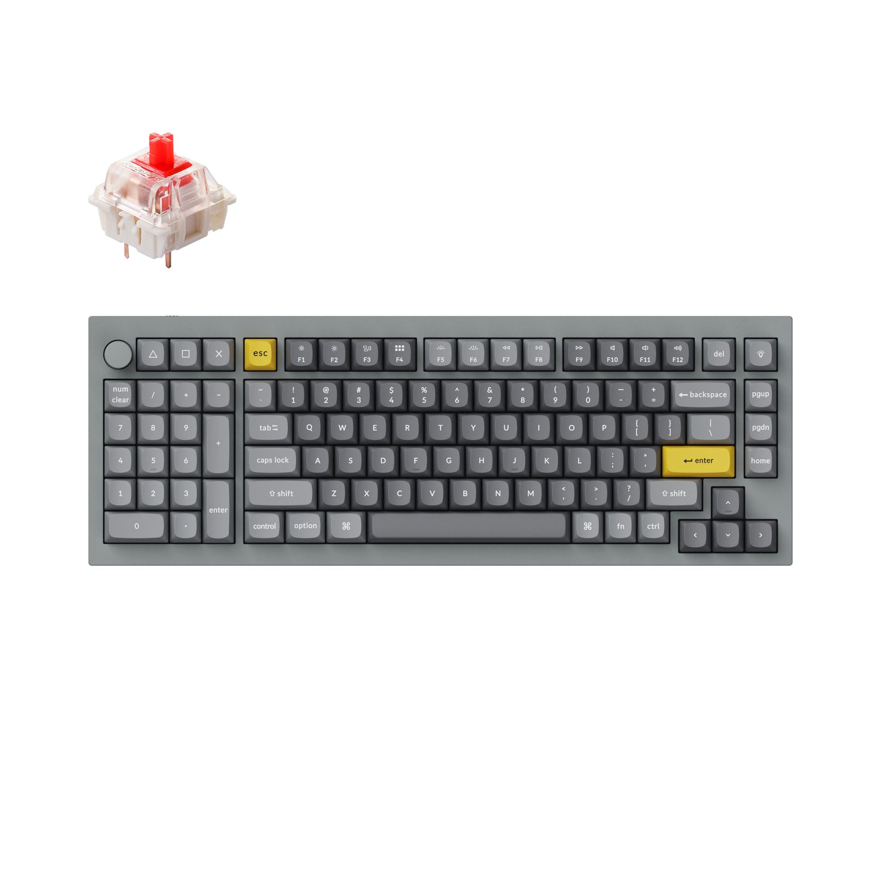 Teclado mecánico personalizado Keychron Q12 QMK (teclado ANSI de EE. UU.)