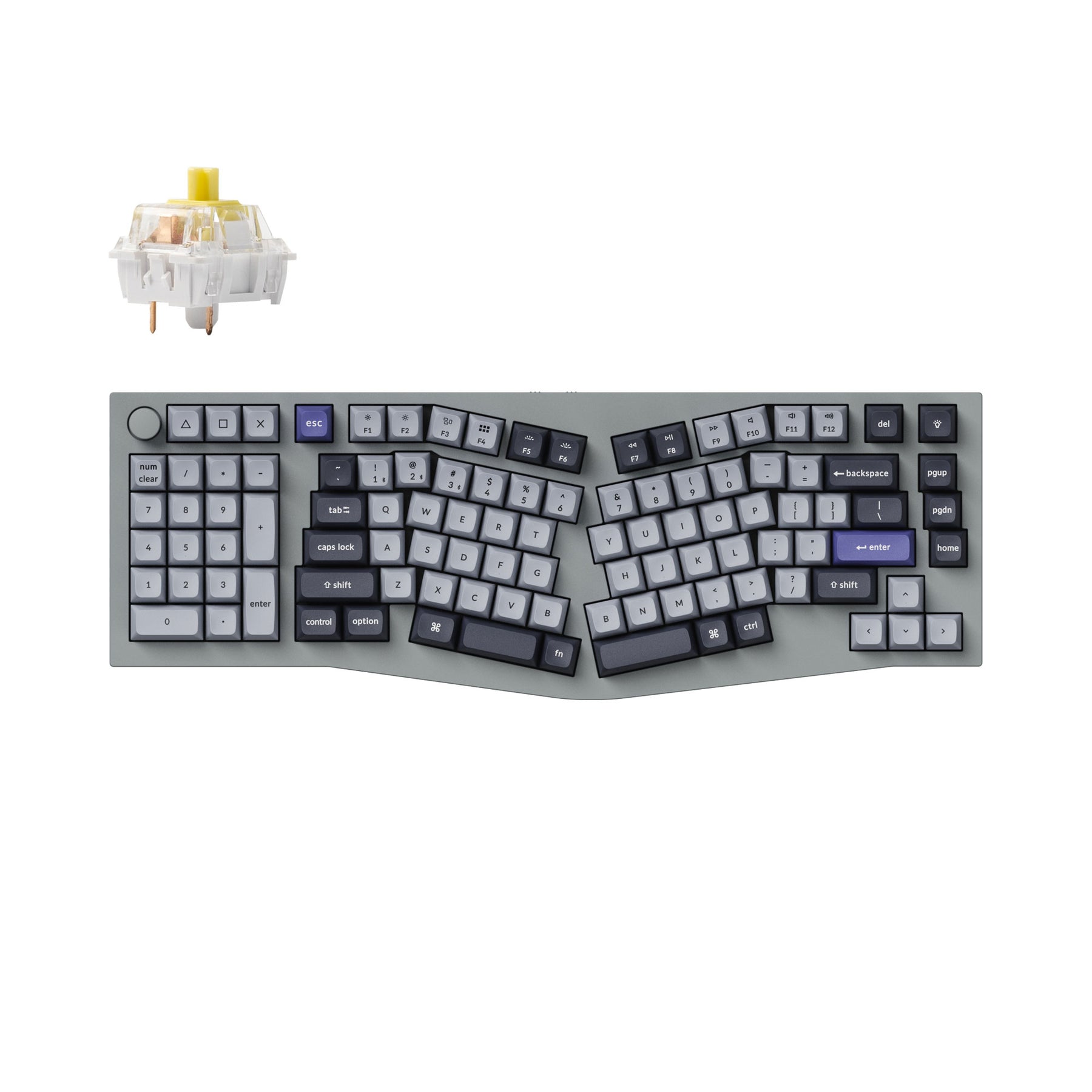 Keychron Q14 Pro (Alice Layout) Teclado mecánico personalizado inalámbrico QMK/VIA (teclado ANSI de EE. UU.)