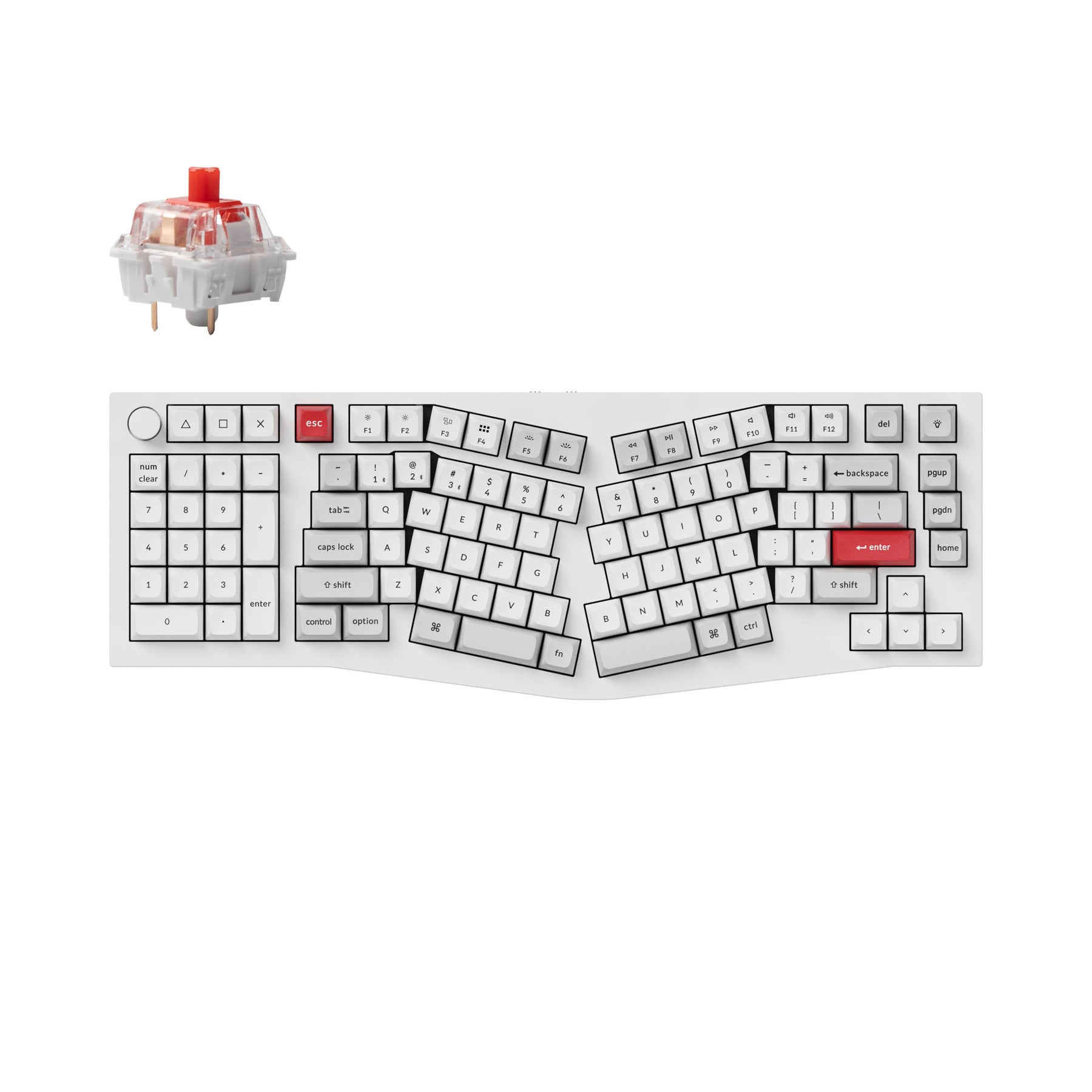 Keychron Q14 Pro (Alice Layout) Teclado mecánico personalizado inalámbrico QMK/VIA (teclado ANSI de EE. UU.)