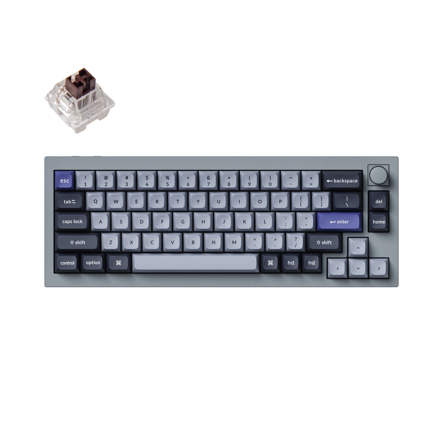 Teclado mecánico personalizado inalámbrico Keychron Q2 Pro QMK/VIA (teclado ANSI de EE. UU.)