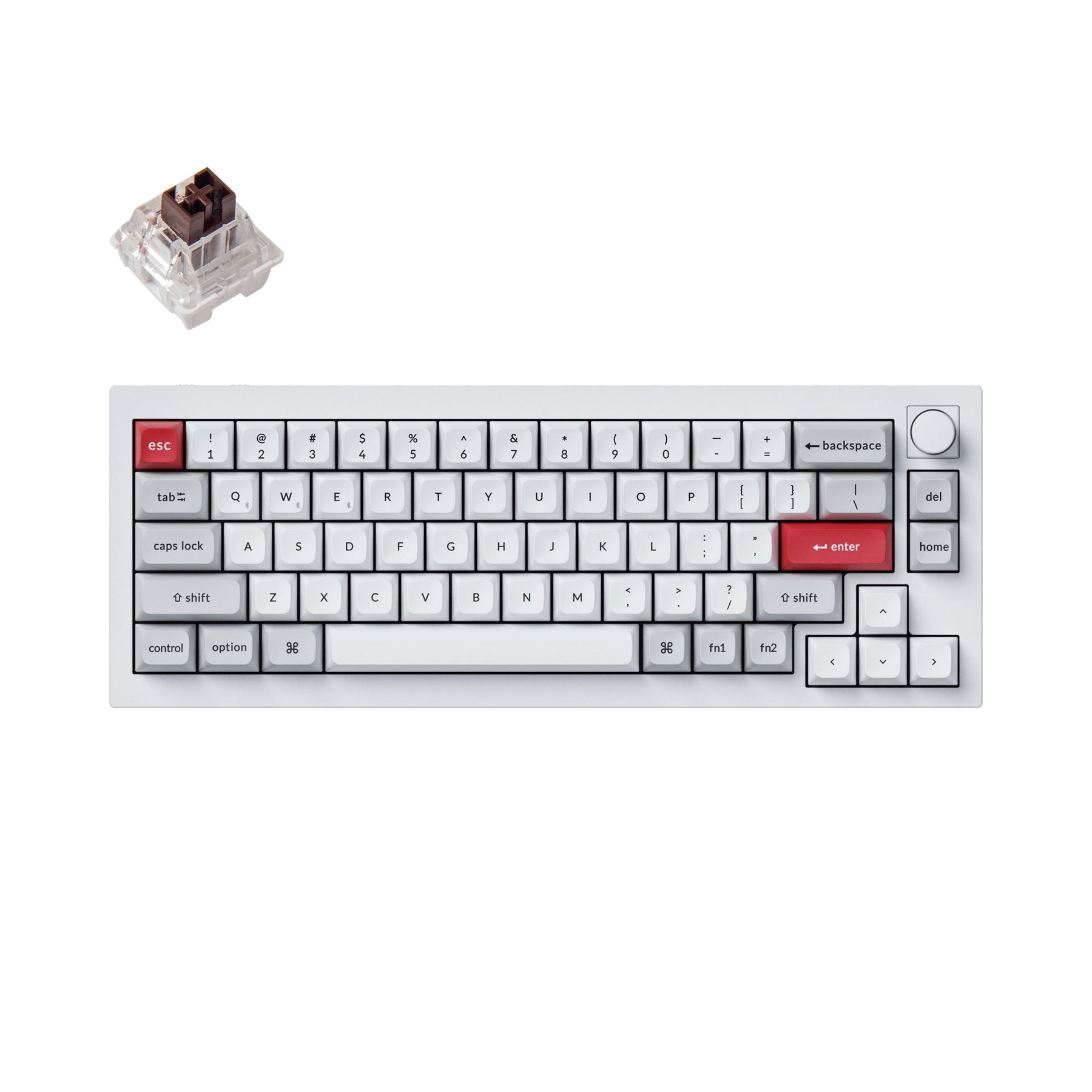 Teclado mecánico personalizado inalámbrico Keychron Q2 Pro QMK/VIA (teclado ANSI de EE. UU.)