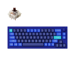 Keychron Q2 custom mechanical keyboard fully assembled version knob version navy blue version a Gateron G Pro brown switch