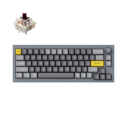 Keychron Q2 custom mechanical keyboard fully assembled version knob version silver grey version a Gateron G Pro brown switch