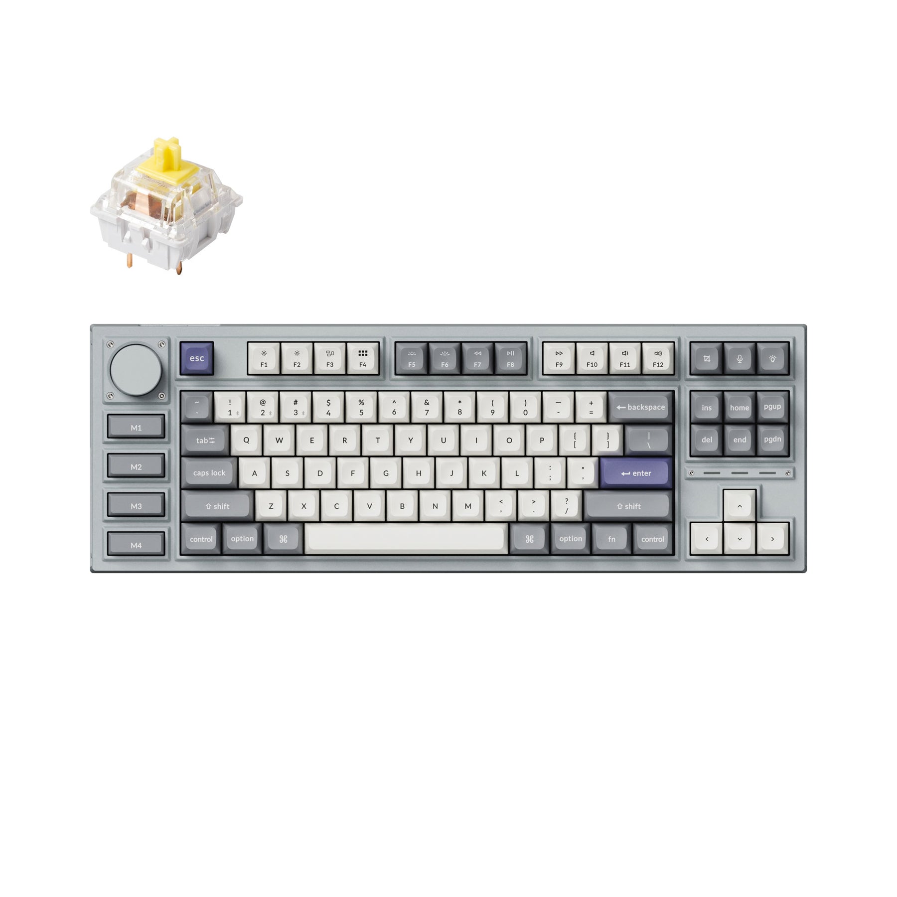 Teclado mecánico personalizado inalámbrico Keychron Q3 Pro QMK/VIA (teclado ANSI de EE. UU.)