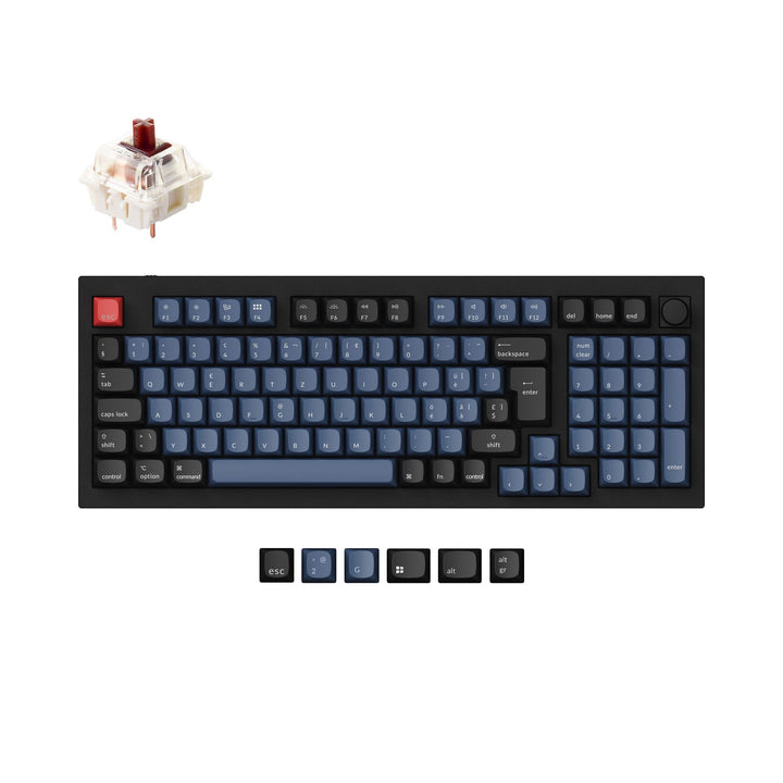Keychron Q5 QMK Teclado Mecánico Personalizado Colección de Distribución ISO