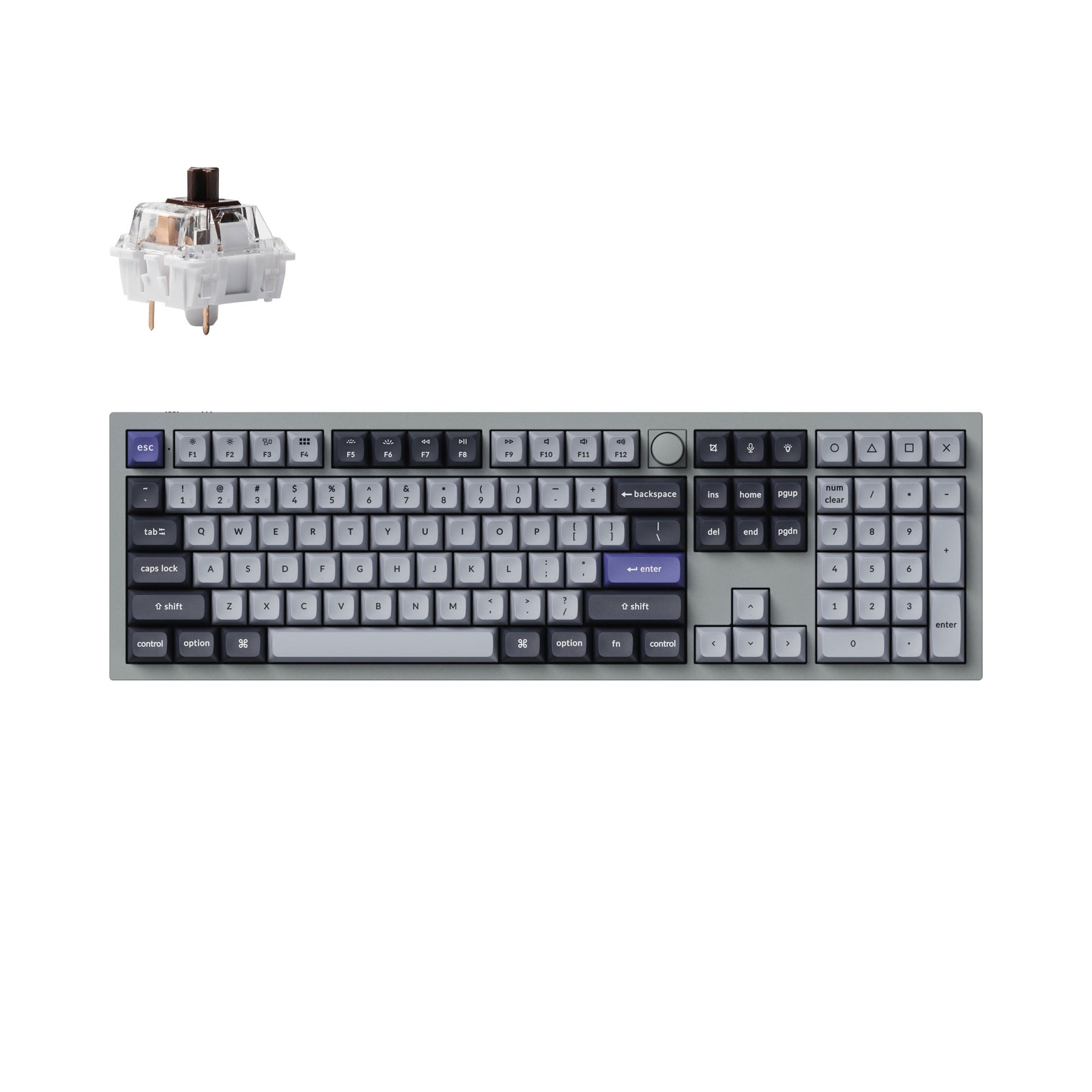 Teclado mecánico personalizado inalámbrico Keychron Q6 Pro QMK/VIA (teclado ANSI de EE. UU.)