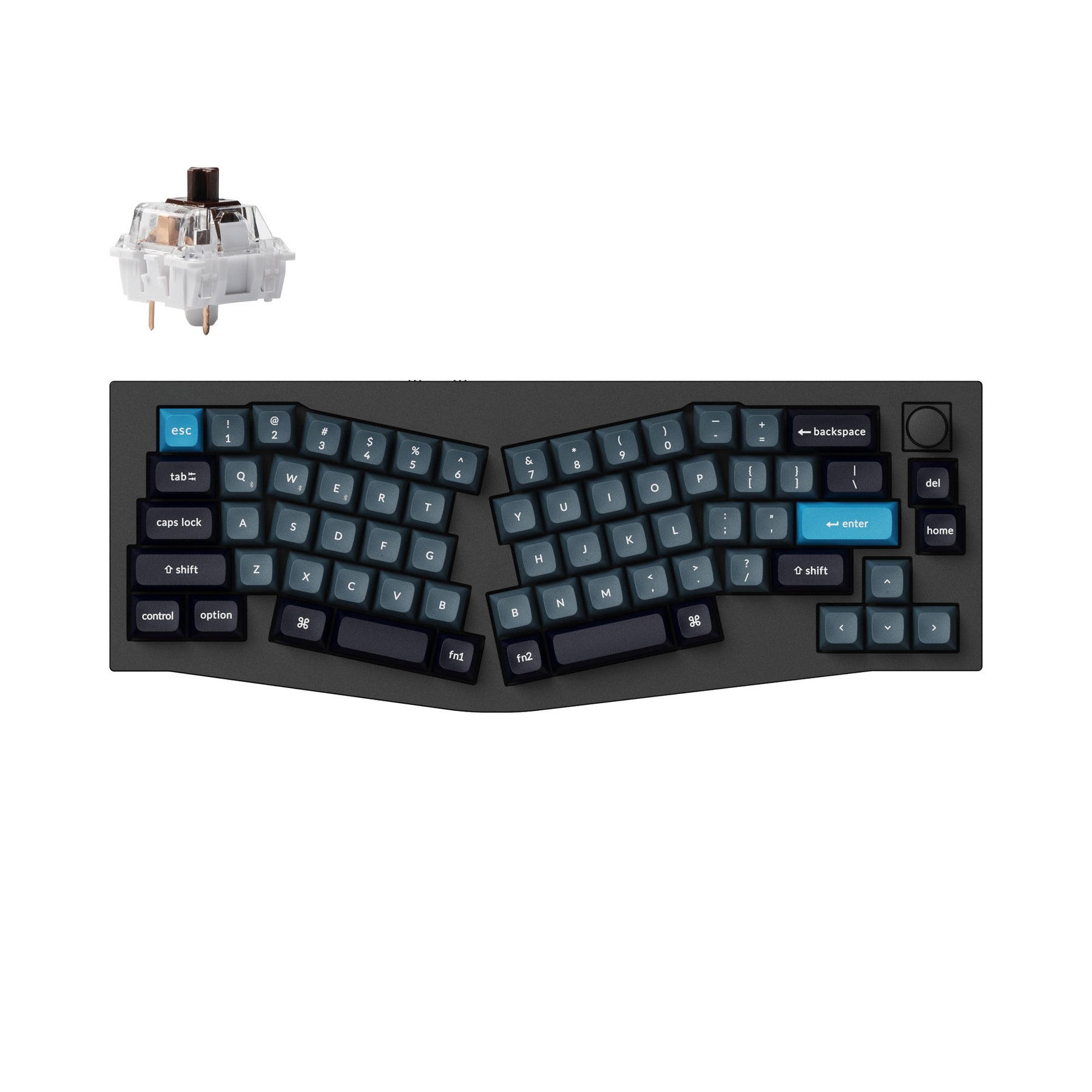 Keychron Q8 Pro (Alice Layout) Teclado mecánico personalizado inalámbrico QMK/VIA (teclado ANSI de EE. UU.)