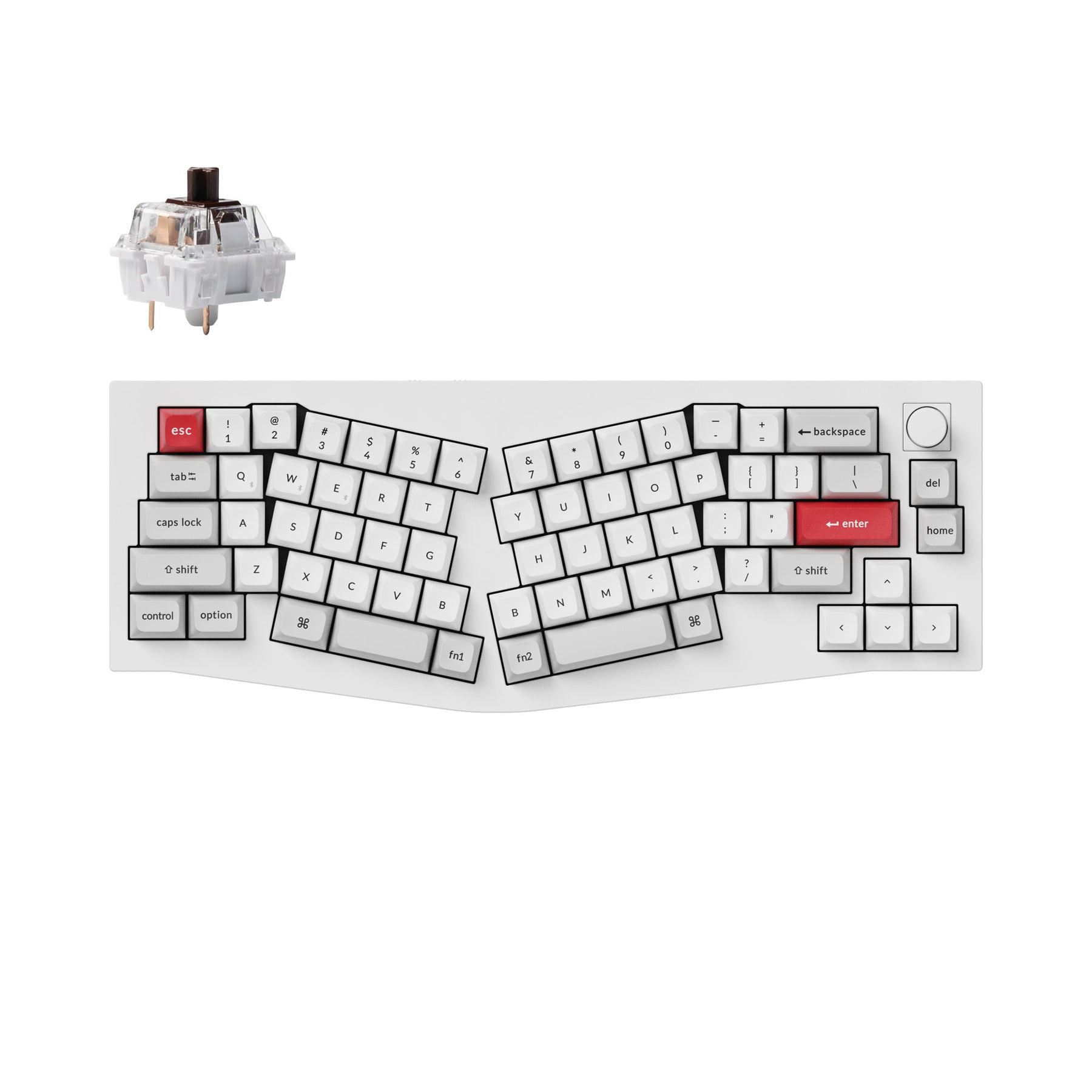 Keychron Q8 Pro (Alice Layout) Teclado mecánico personalizado inalámbrico QMK/VIA (teclado ANSI de EE. UU.)