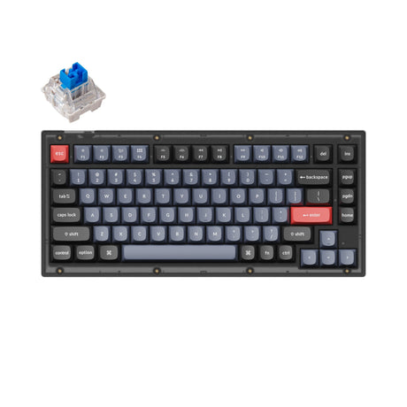Keychron V1 QMK Custom Mechanical Keyboard (US ANSI Keyboard)