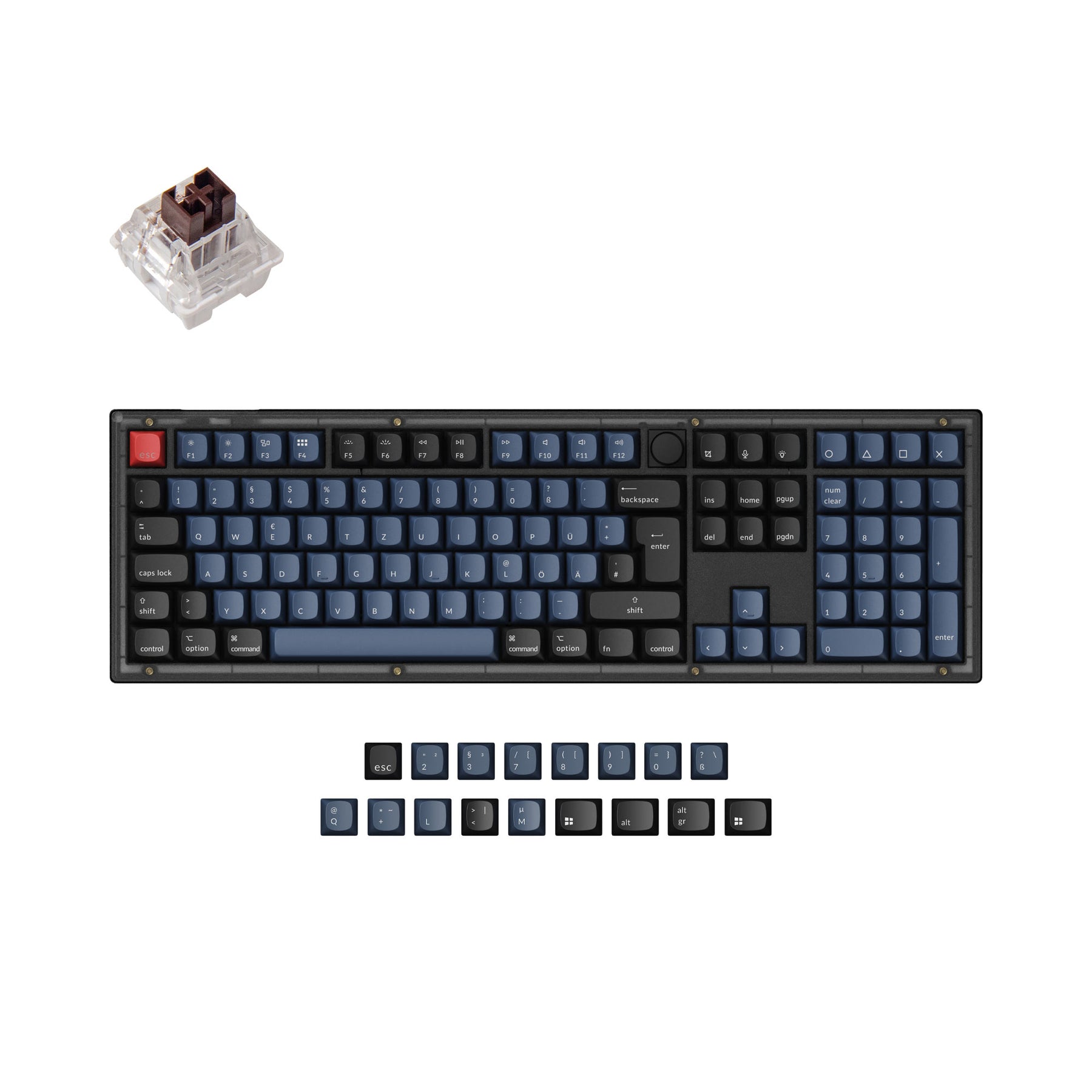 Es Iso Layout Keychron V6 QMK Custom Mechanical Keyboard ISO Layout Collection