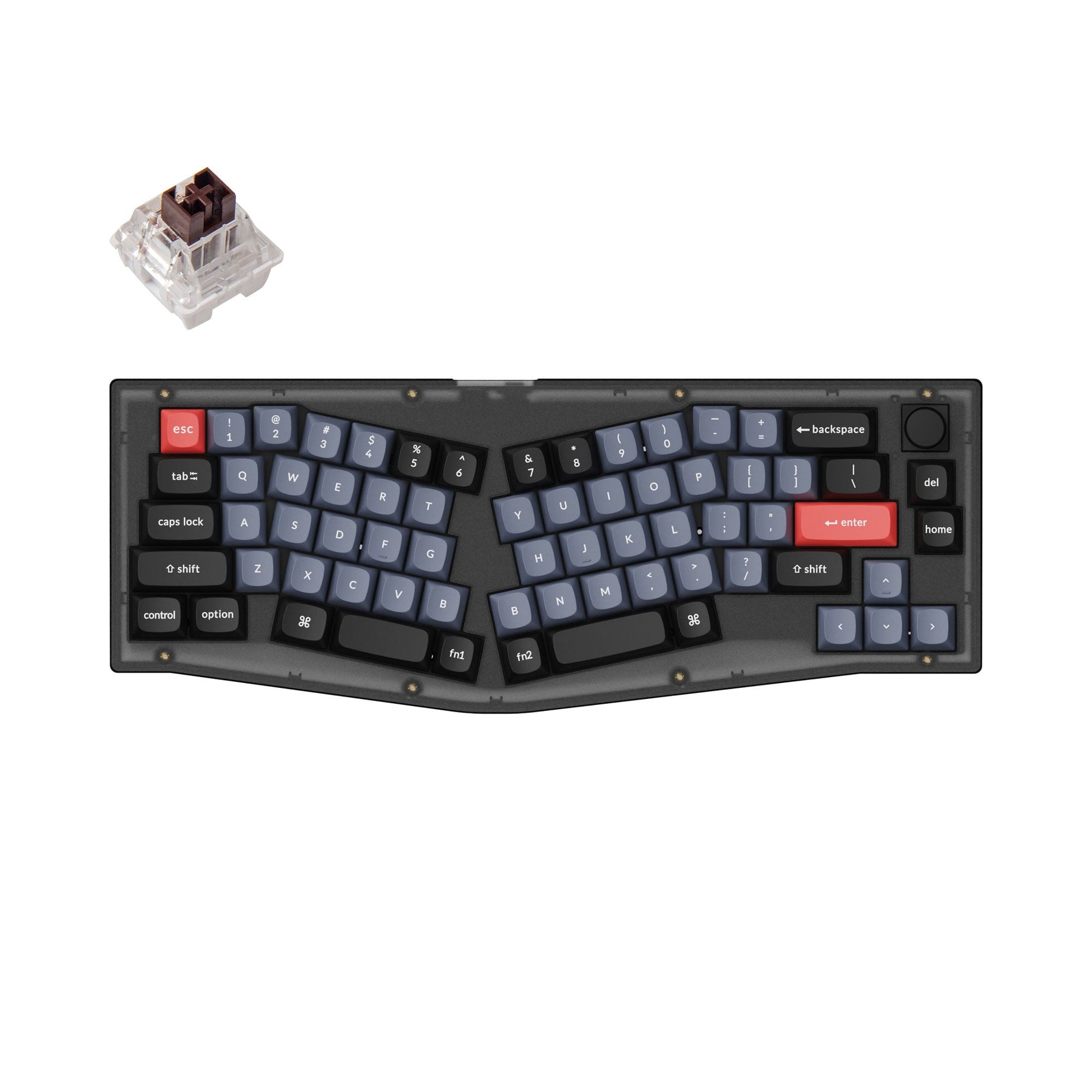 Keychron V8 (Alice Layout) Teclado mecánico personalizado QMK (teclado ANSI de EE. UU.)