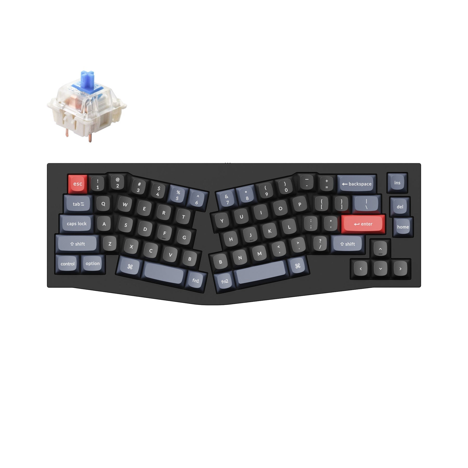 Keychron Q8 (Alice Layout) QMK Custom Mechanical Keyboard (US ANSI Keyboard)