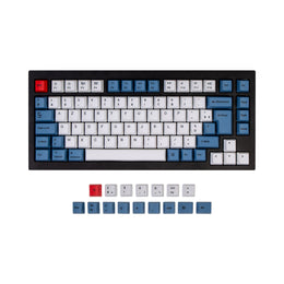 Juego de teclas PBT OEM Dye-Sub ISO Q1 y Q1 Pro y V1 y K2 y K2 Pro - Azul