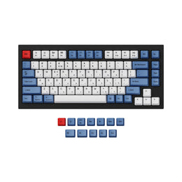 keychron Q1 Q2 and K2 OEM Dye Sub PBT Keycap Set Blue Hebrew