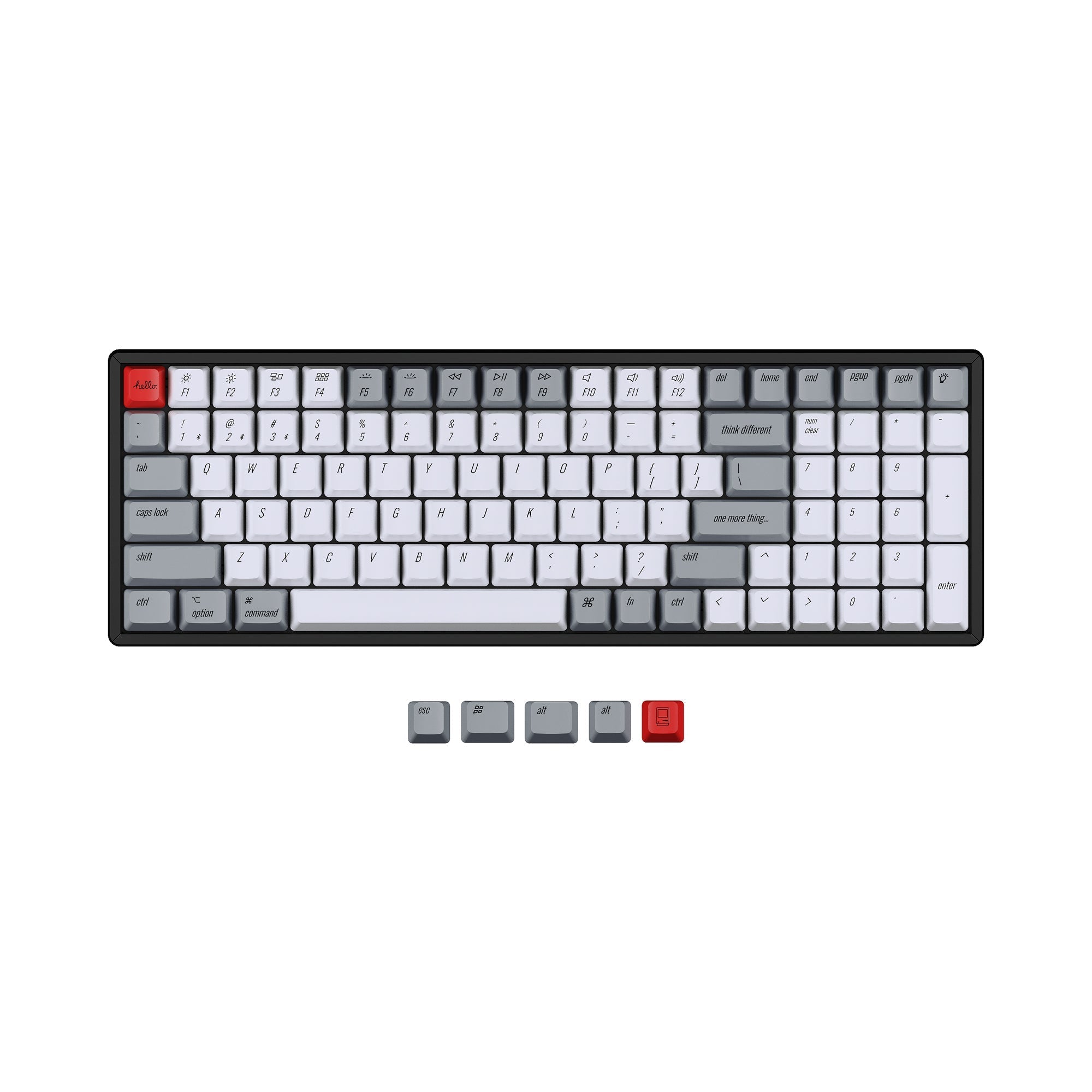 Juego de teclas retro PBT de perfil OEM Keychron