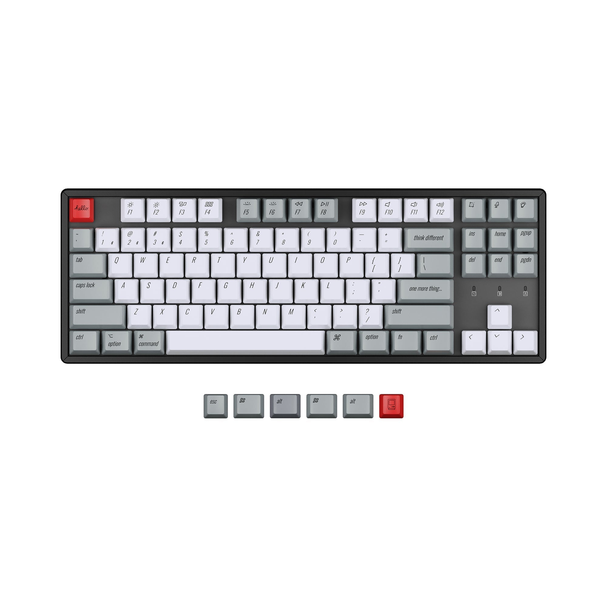 Juego de teclas retro PBT de perfil OEM Keychron