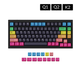 Juego de teclas OEM Dye-Sub PBT - Arco iris